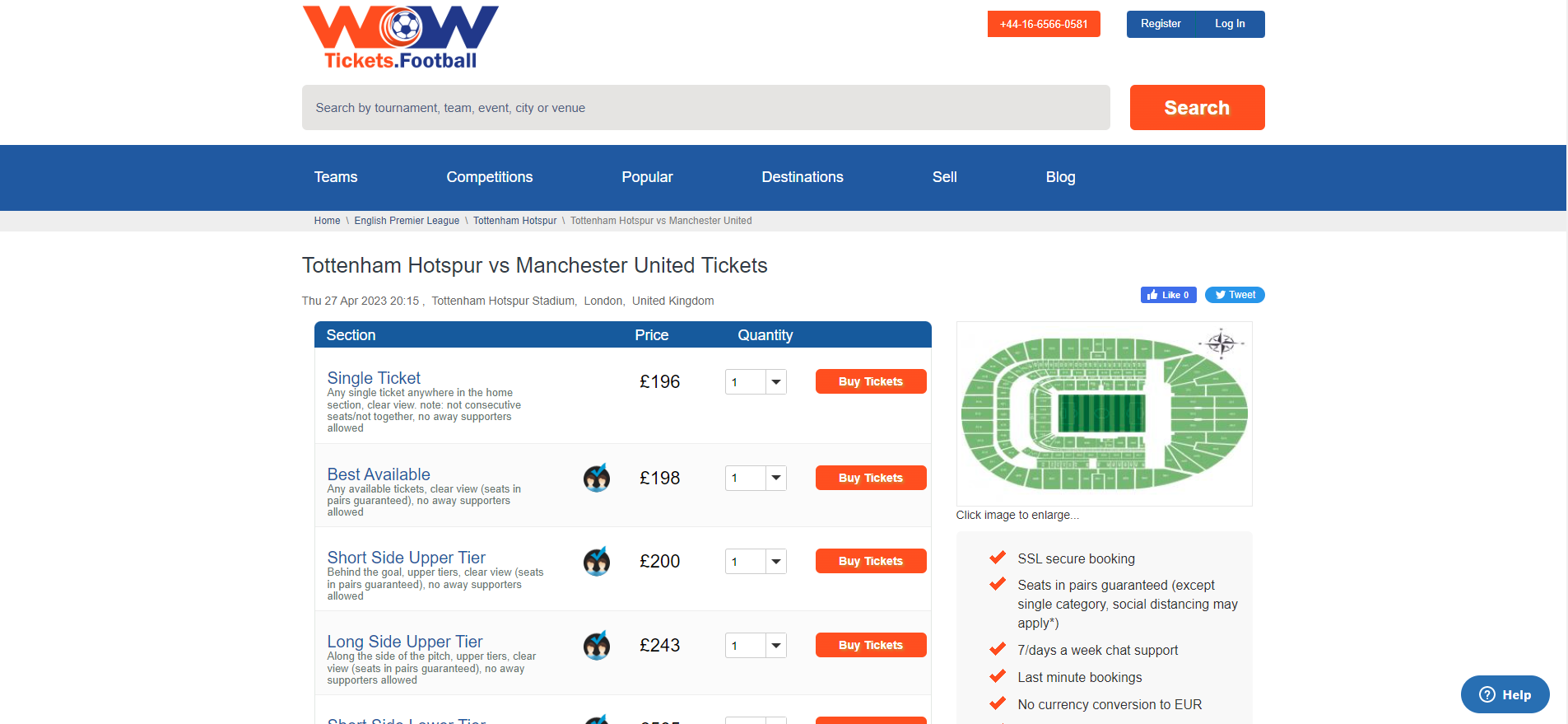 WOWtickets.football Tickets